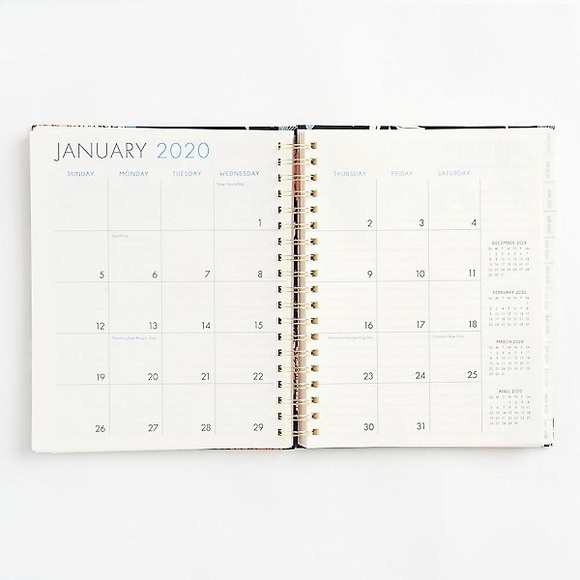 PaperSource 2020 Large Floral Planner FabFitFun - Picture 4 of 4